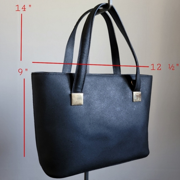 Celine Black Leather Bag - Céline Handbag w/ D-rings - Picture 12 of 12